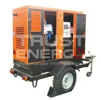 Дизельный генератор ММЗ МДГ 7056 в кожухе на шасси